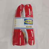 ست ملحفه یا کاور تشک تمام کش قرمز طرح دار سایز کینگ ابعاد 180*200 سانتی متر همراه یک جفت رو بالشی ابعاد 50*70 سانتی متر